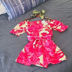 Off the shoulder summer romper